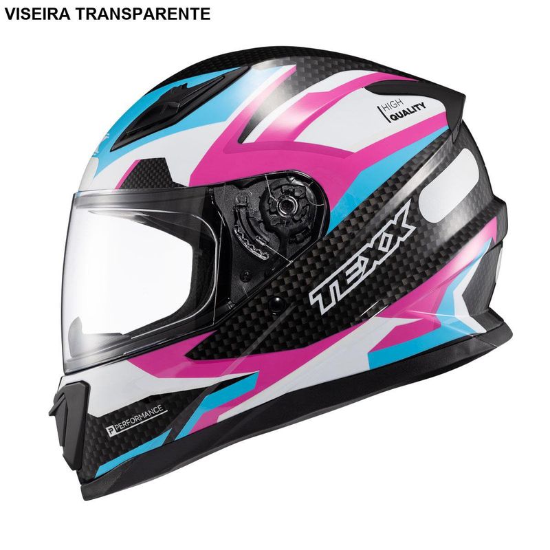capacete texx fechado hawk ride azul rosa 62 (mp)