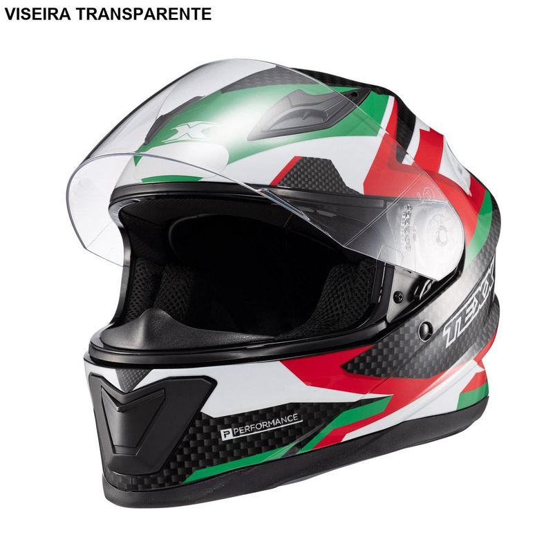 capacete texx fechado hawk ride verde 60 (mp)