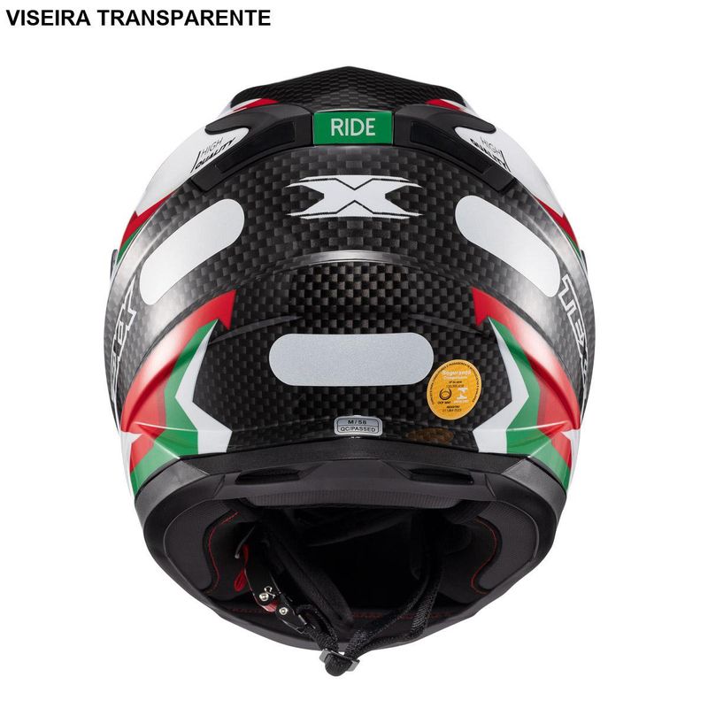 capacete texx fechado hawk ride verde 60 (mp)