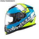 capacete texx fechado wing azul verde 58 (mp)