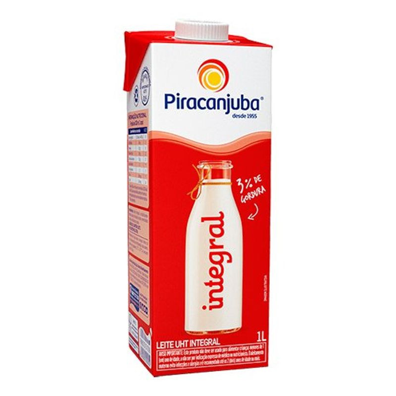 leite piracanjuba integral 1 litro