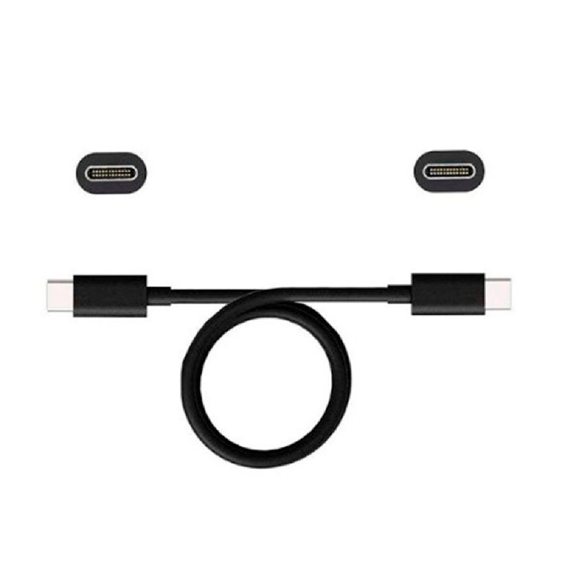 cabo usb de dados motorola original usb-c para usb-c 1 metro preto