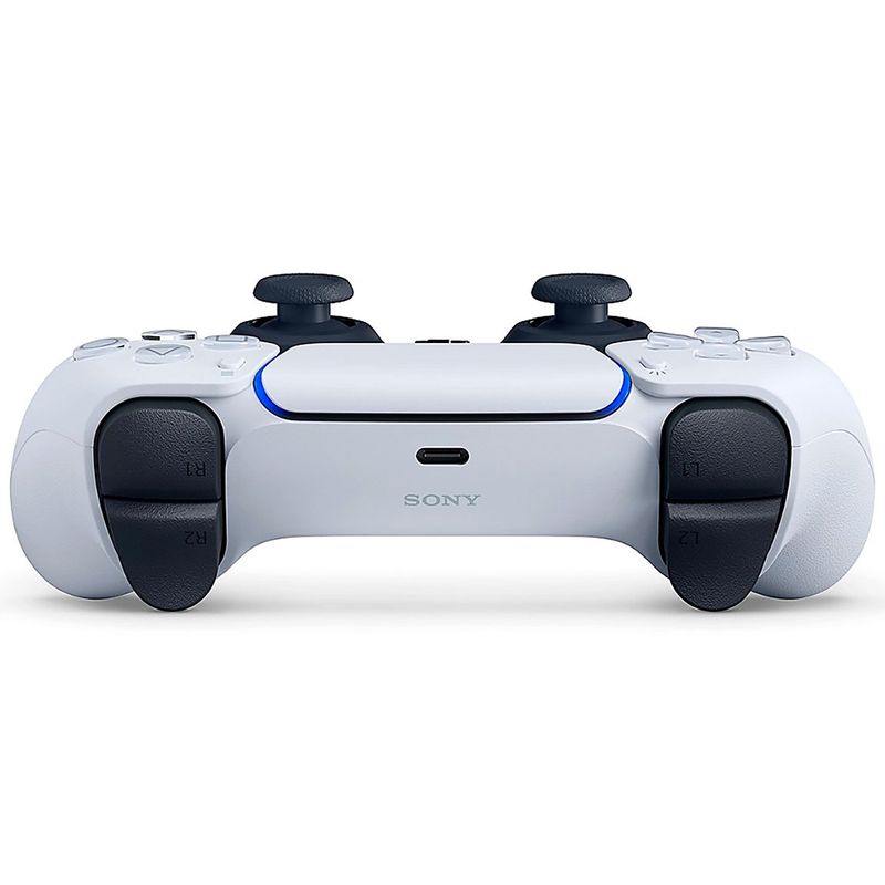 controle sem fio playstation 5 dualsense branco e preto