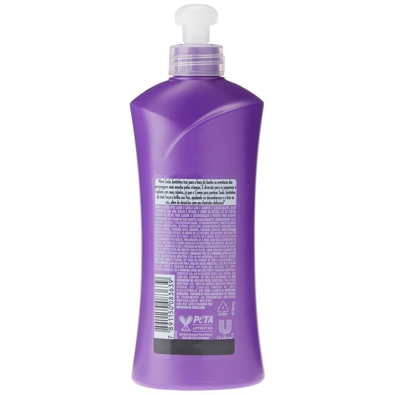 creme para pentear seda juntinhos frozen brilho encantado 300ml