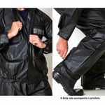conjunto capa de chuva para motoqueiro exg brascamp moto race preto (mp)
