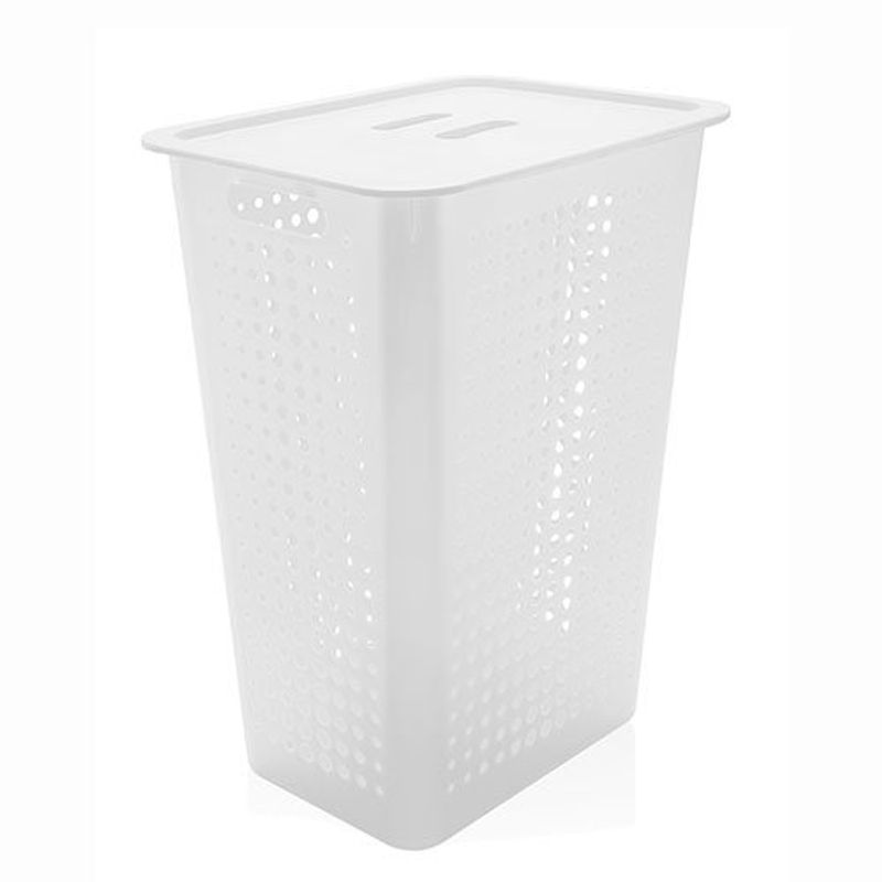 cesto com tampa martiplast 47 litros co 570 plástico branco