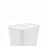 cesto com tampa martiplast 47 litros co 570 plástico branco
