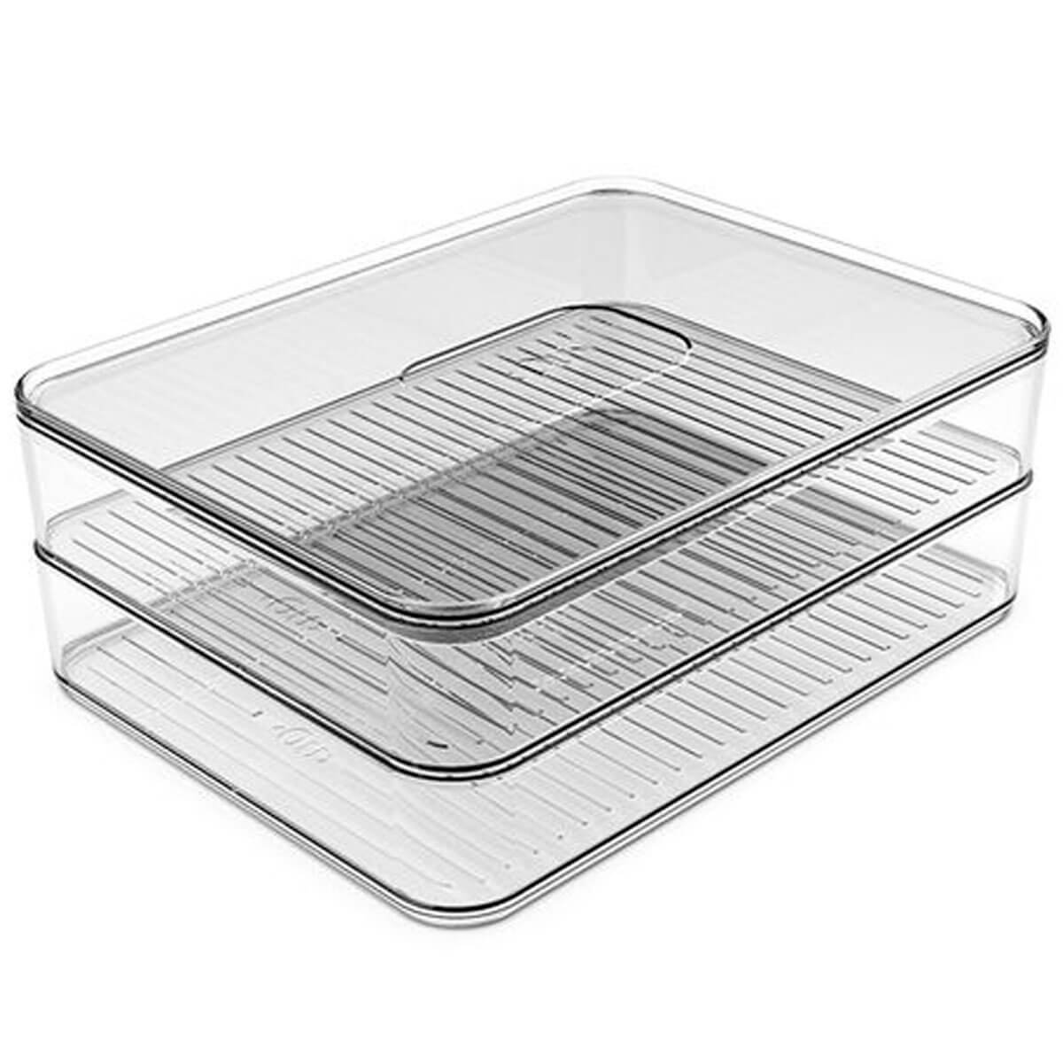 Porta Frios Martiplast Clear Fresh Duplo Transparente