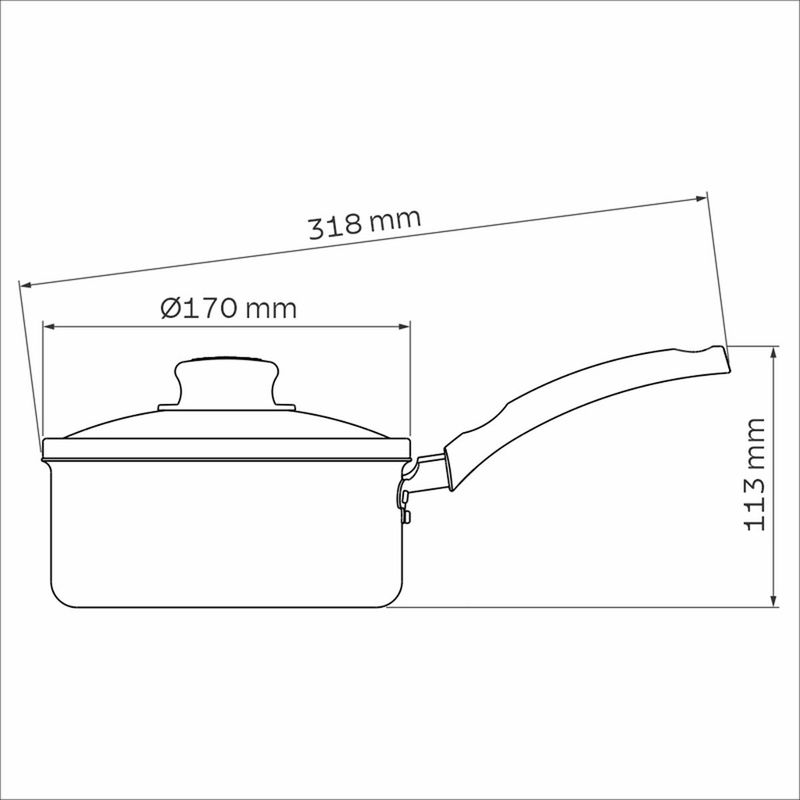 panela tramontina turim alumínio com revestimento antiaderente 16cm 1,4l vermelha - 20262816
