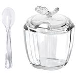 açucareiro rojemac wolff com colher butterfly transparente 29273