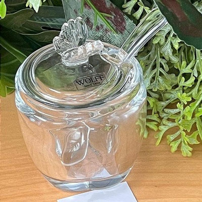 açucareiro rojemac wolff com colher butterfly transparente 29273