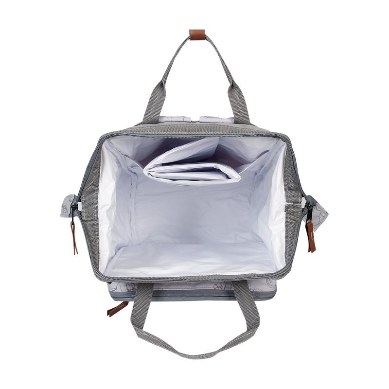 mochila babygo maternidade mickey com trocador cinza