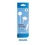 fone de ouvido philips com microfone branco taue101wt/00