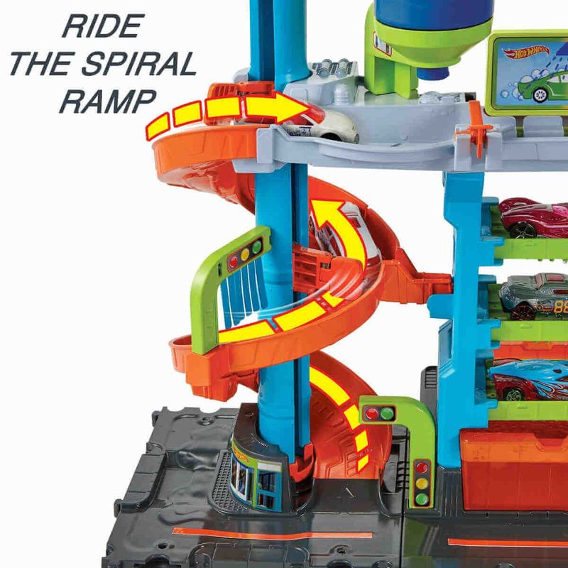 pista mattel hot wheels city lava-rápido mega torre - hdp05