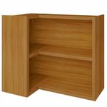 armário aéreo nesher imperatriz canto direito e esquerdo mdf freijó