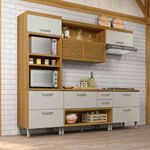 armário aéreo nesher princesa 2 portas mdf freijó off white