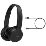 headphone philips sport bluetooth com microfone resistência a água preto taa4216bk/00
