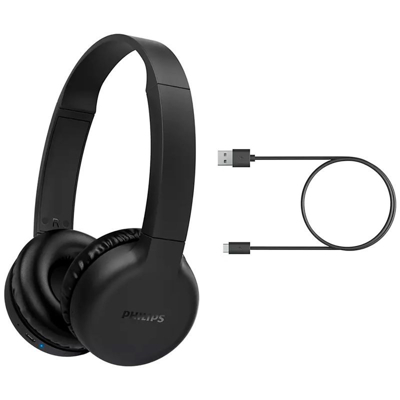 headphone philips sport bluetooth com microfone resistência a água preto taa4216bk/00