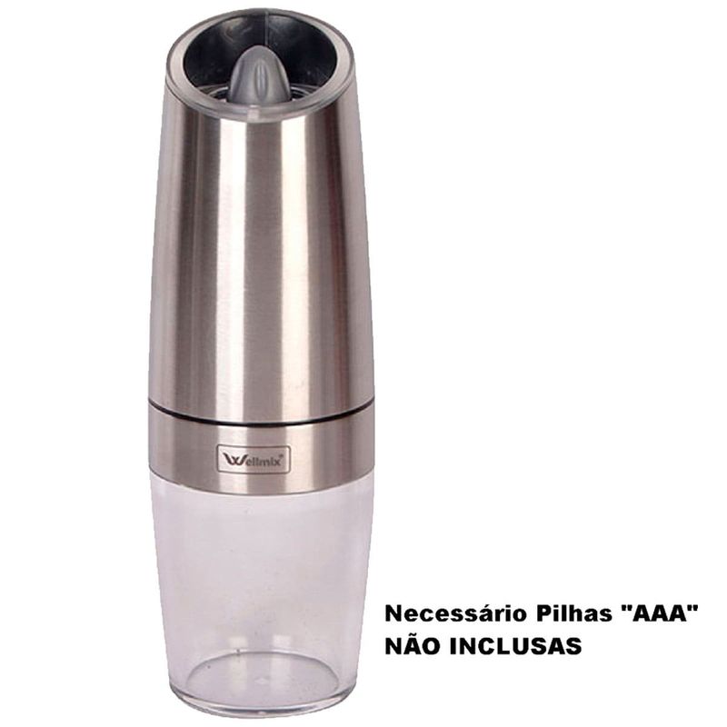 moedor elétrico wellmix silver preto (mp)