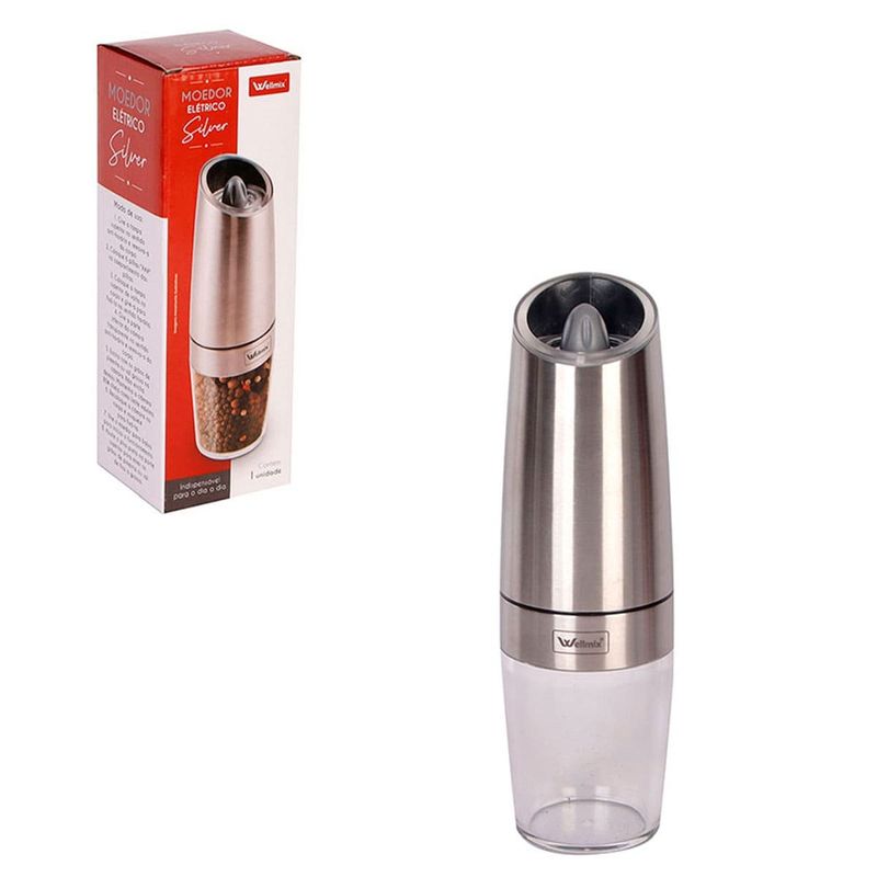 moedor elétrico wellmix silver preto (mp)