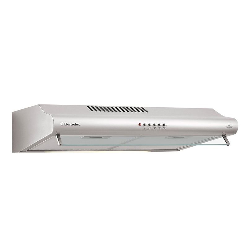 depurador de parede electrolux inox (127v), potência 165w, controle por botões, filtro metálico lavável, iluminação embutida - de80x