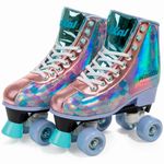 patins fenix radkal roller skate sereia 4 rodas 31-34 azul rl-13