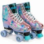 patins fenix radkal roller skate sereia 4 rodas 31-34 azul rl-13