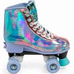 patins fenix radkal roller skate sereia 4 rodas 31-34 azul rl-13