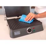 grill black+decker gourmand abertura 180 graus 1200w preto e inox
