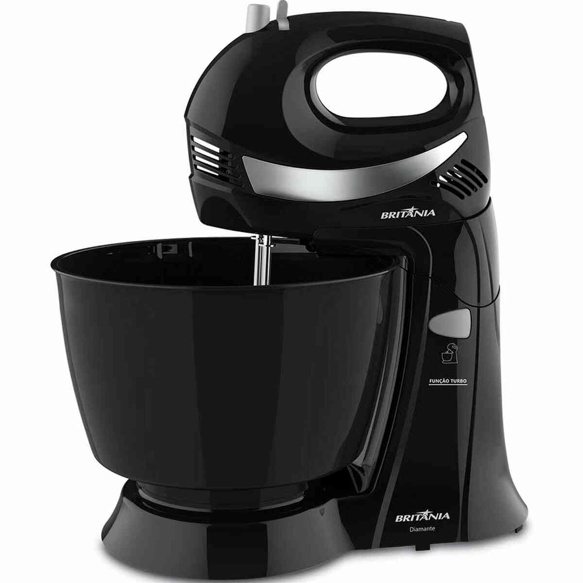 Batedeira Britânia Diamante Duo Mixer Turbo PR 4,3L 350W