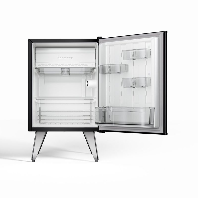 frigobar brastemp retrô 76 litros preto bra08heana