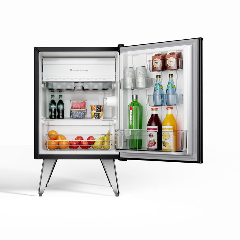 frigobar brastemp retrô 76 litros preto bra08heana