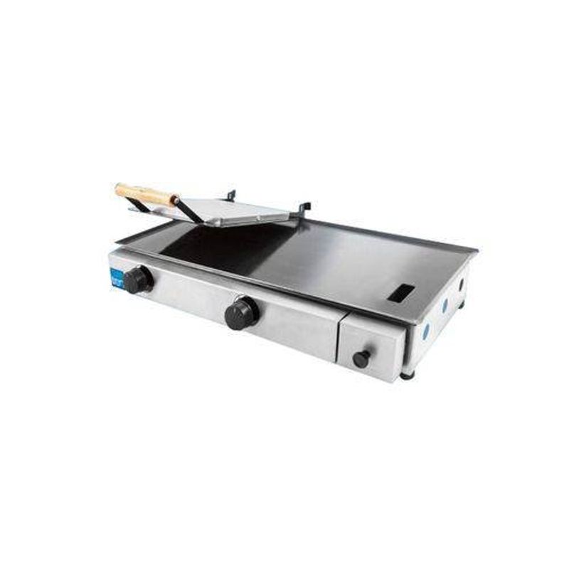 sanduicheira a gás tron 650 com 2 queimadores inox 51130003