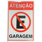 placa garagem bemfixa 20x30cm 6714 com 01 unidade (mp)