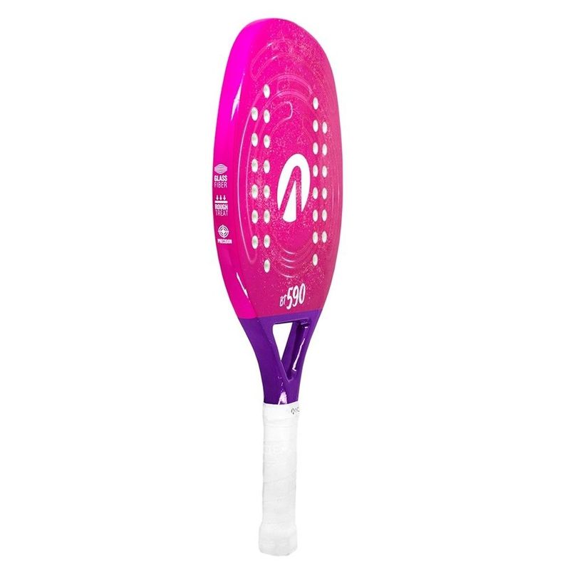 raquete beach tennis acte bt 590 rosa e roxo
