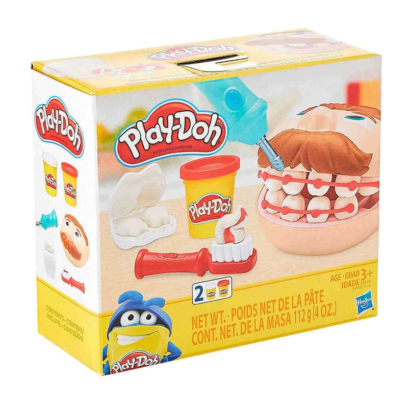 massinha hasbro play-doh mini classics brincando de dentista
