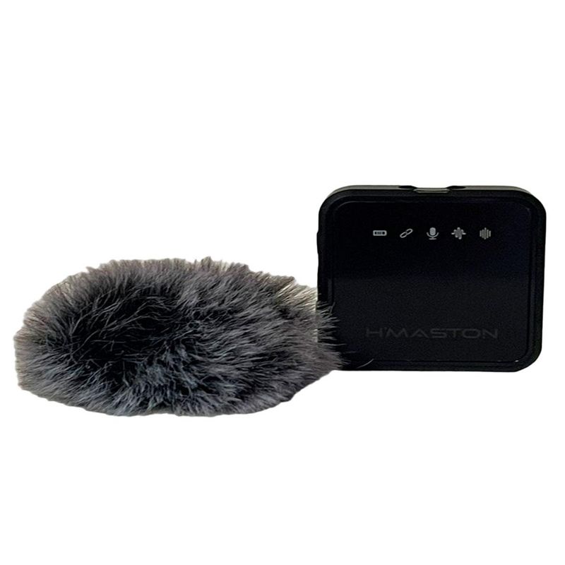 microfone lapela hmaston mk14 bola de pelo (mp)