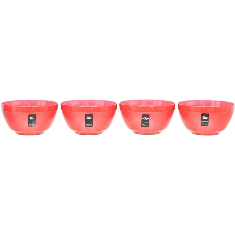 kit cumbucas 4 peças ou 500ml vermelho kte 099_bem