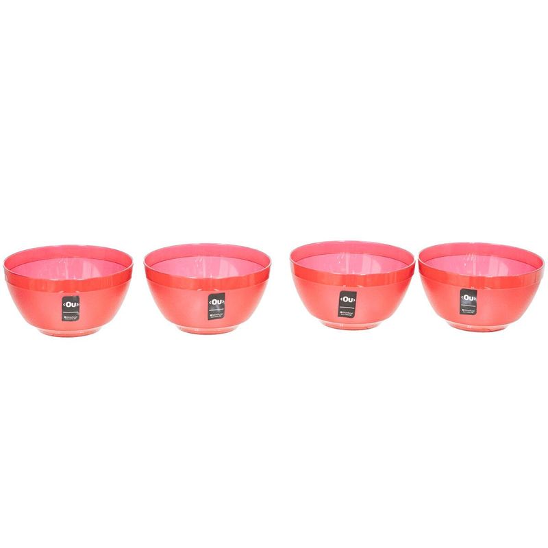 kit cumbucas 4 peças ou 500ml vermelho kte 099_bem