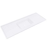 pia de mármore sintético decoralita 100x50 p105 branco gelo (mp)