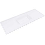 pia de mármore sintético decoralita 100x50 p105 branco gelo (mp)