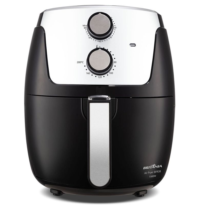 fritadeira britânia air fryer 4,2 litros 127v preta bfr38