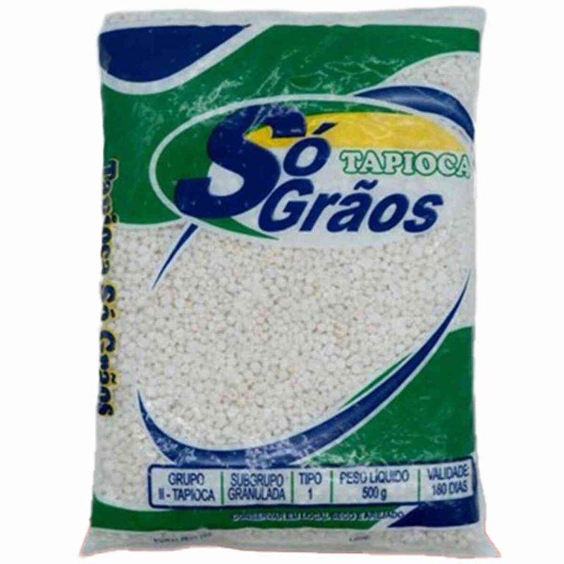 farinha de mandioca tapioca só grãos 500g