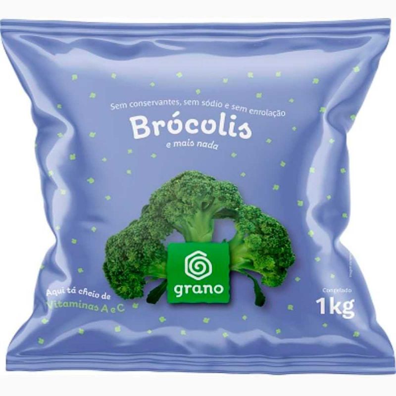 brócolis congelado grano 1kg