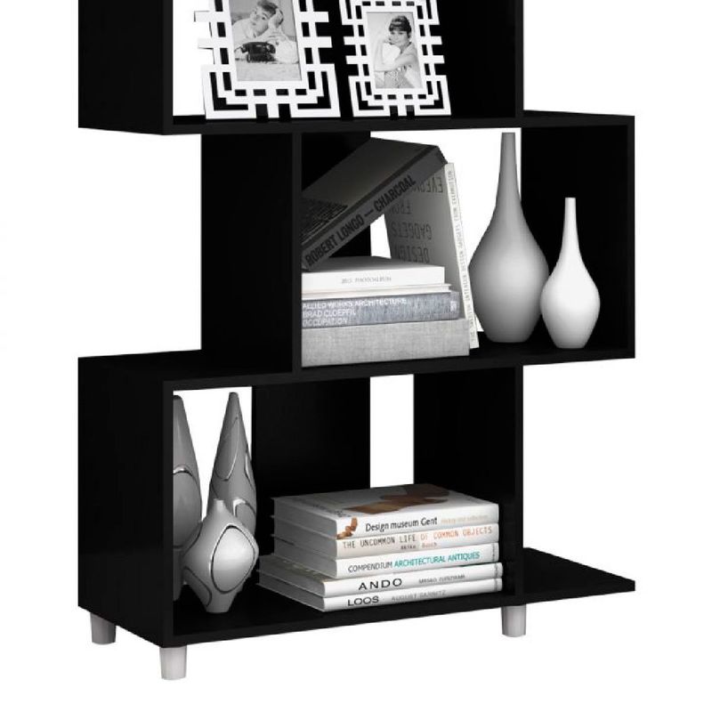 estante multiuso movelbento regular preto esm-209