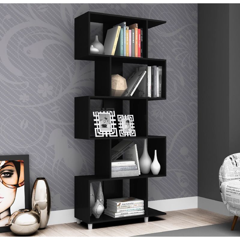 estante multiuso movelbento regular preto esm-209