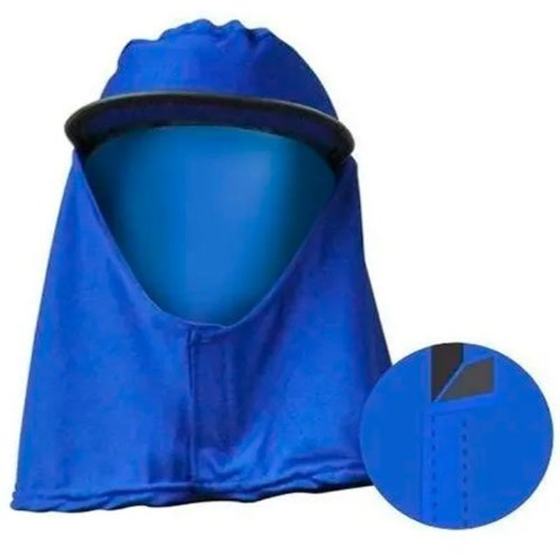 touca árabe brascamp com aba boné em brim azul (mp)