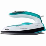 ferro a vapor philco travel ceramic bivolt verde e branco