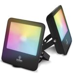 refletor taschibra smart wi-fi led 50w rgb+cct preto 3943 (mp)