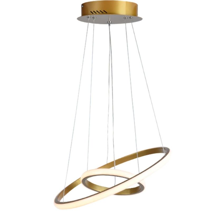 pendente taschibra led montreal 3000k 25w ouro fosco 3944 (mp)